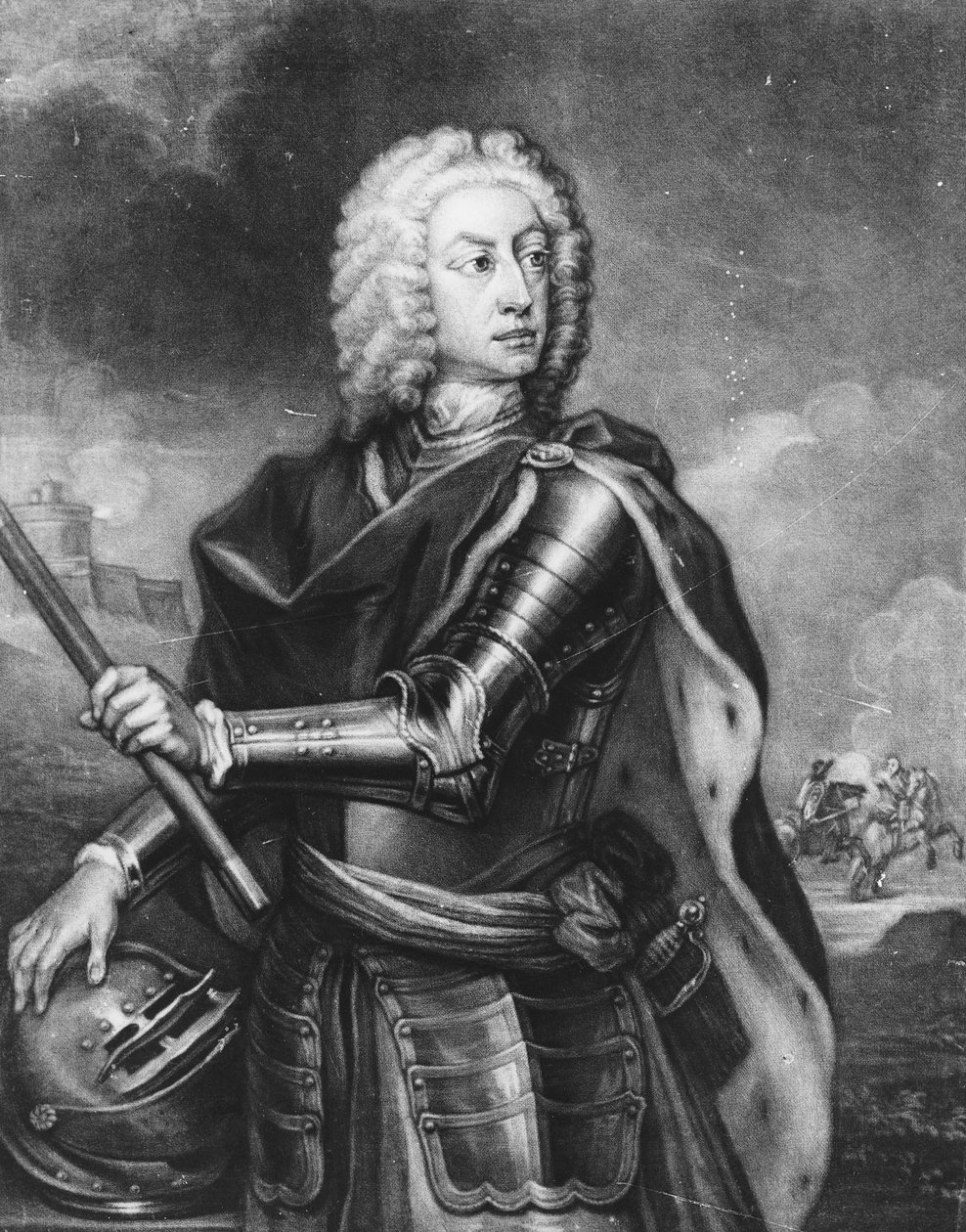 James Oglethorpe, 1741 (mezzotint) alkotó: Thomas Burford