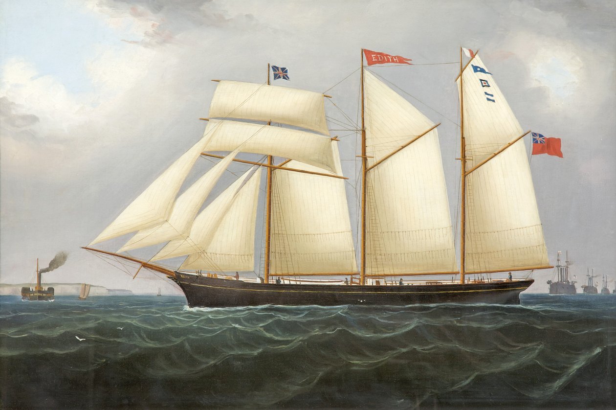 Az Edith szkúner, 1890-1900 alkotó: Thomas Chidgey