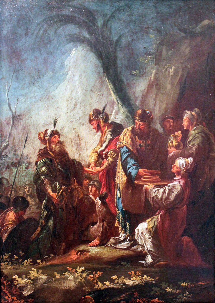 Ábrahám és Melkizedek alkotó: Thomas Christian Wink
