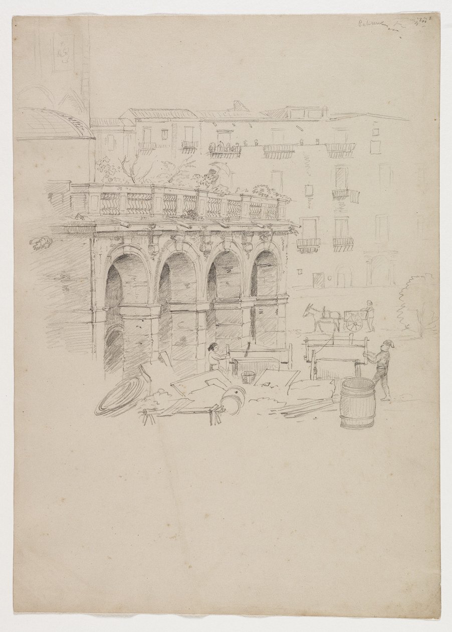 Árkád Palermóban, Szicíliában, 1842 alkotó: Thomas Cole