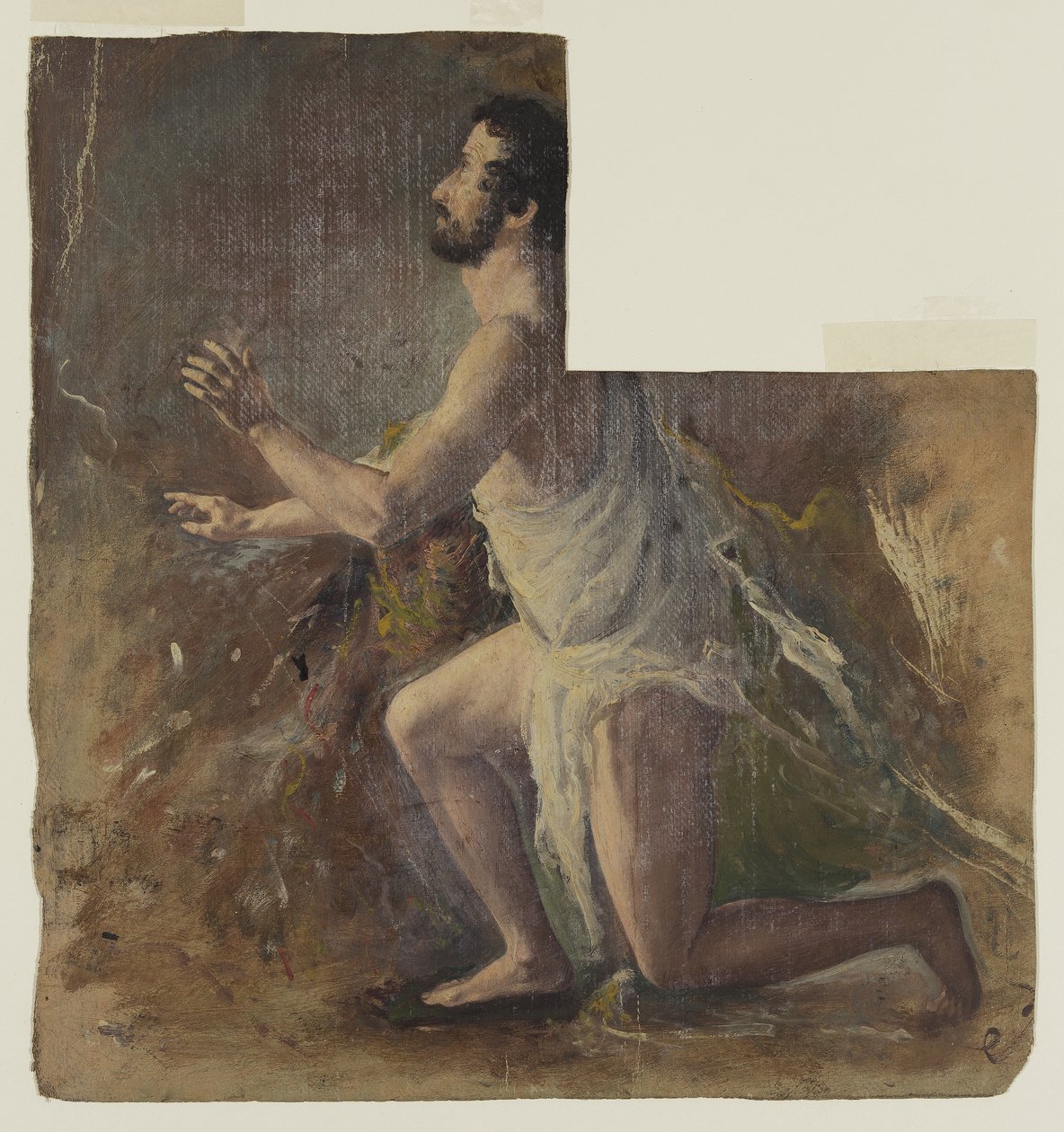 Térdelő Férfialak alkotó: Thomas Cole