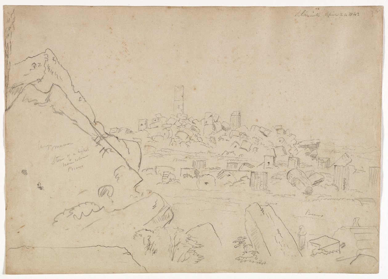 Selinute, Szicília, 1842 alkotó: Thomas Cole