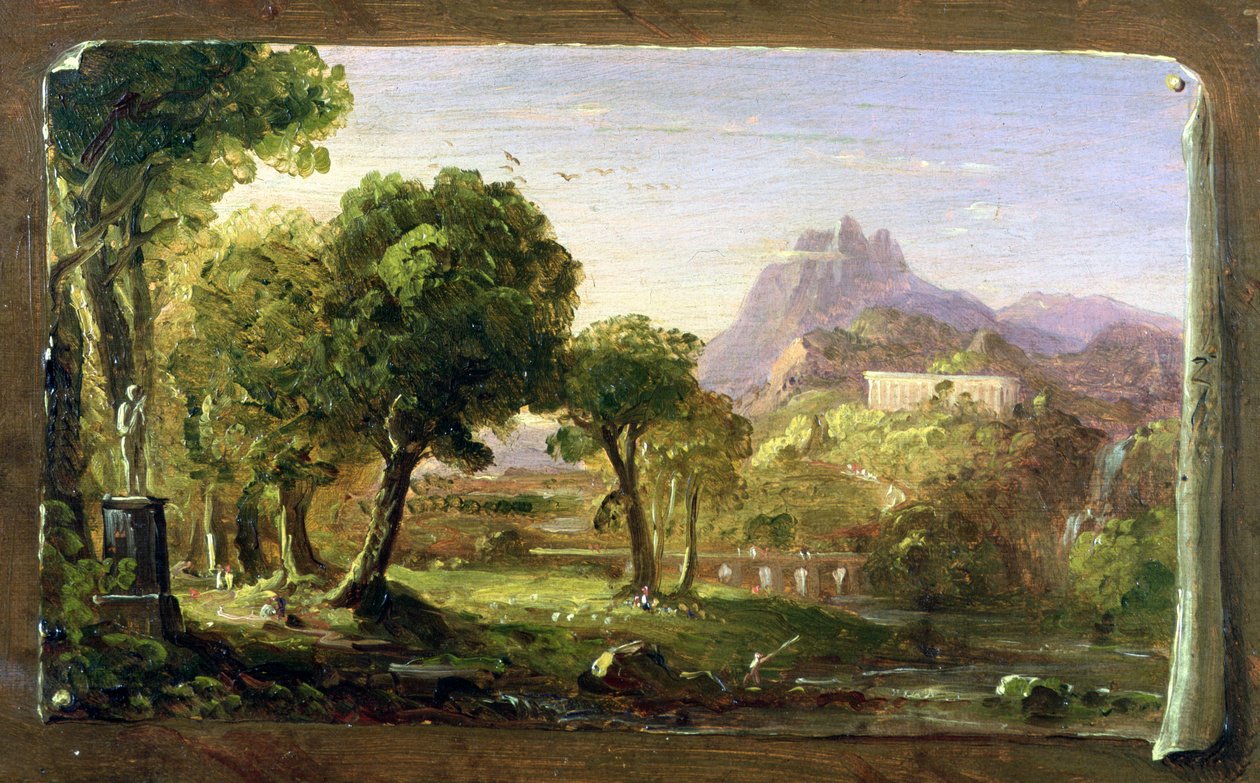 Tanulmány az Álom Árkádiából, 1838 alkotó: Thomas Cole