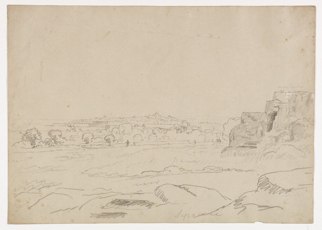 Siracusa és Timoleon sírja, Szicília, 1842 alkotó: Thomas Cole