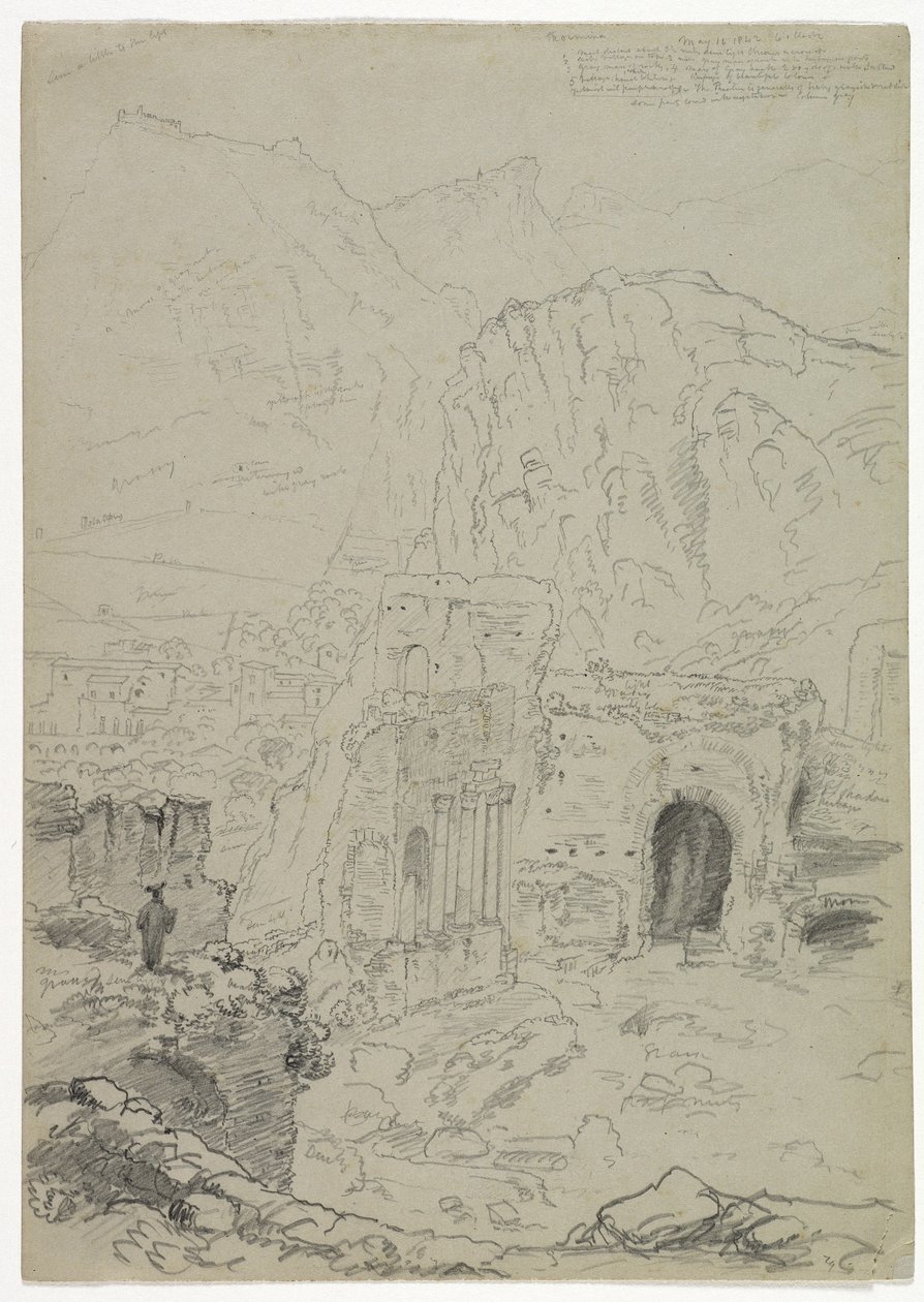 Taormina, Szicília, 1842 alkotó: Thomas Cole