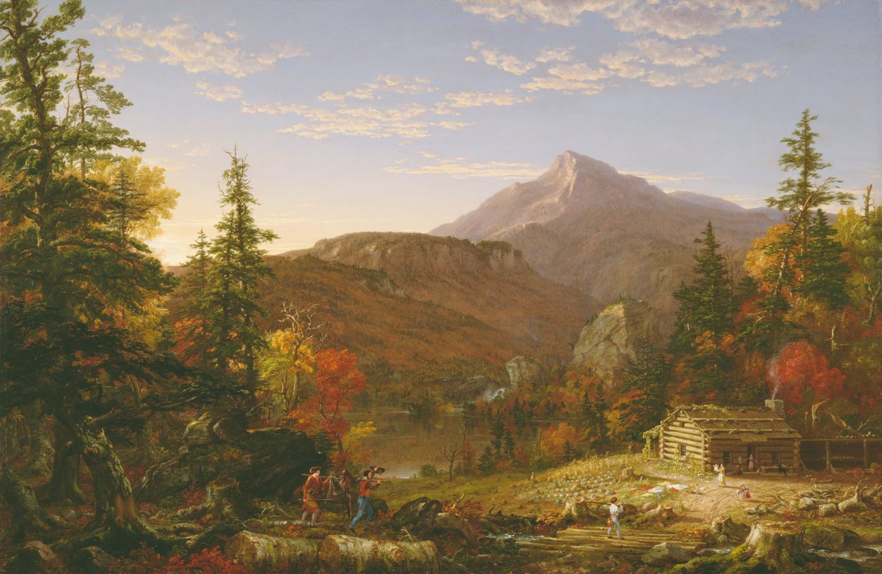 A vadász visszatérése alkotó: Thomas Cole