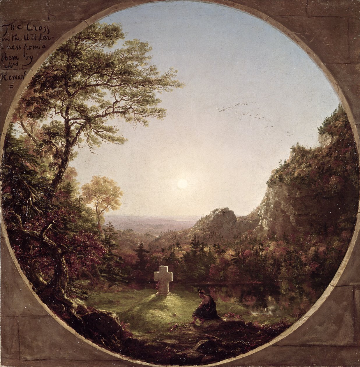 A magányos kereszt, 1845 alkotó: Thomas Cole
