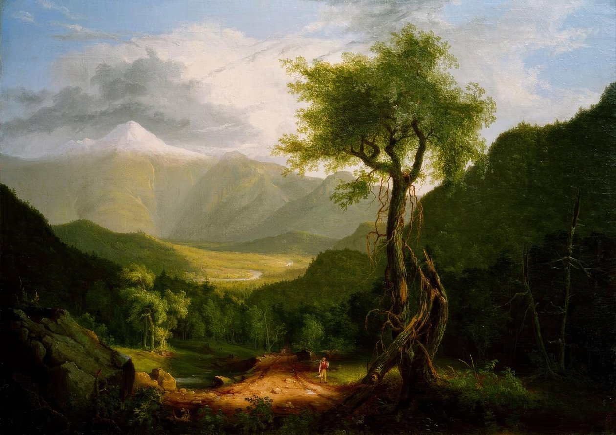 Kilátás a Fehér-hegységre alkotó: Thomas Cole