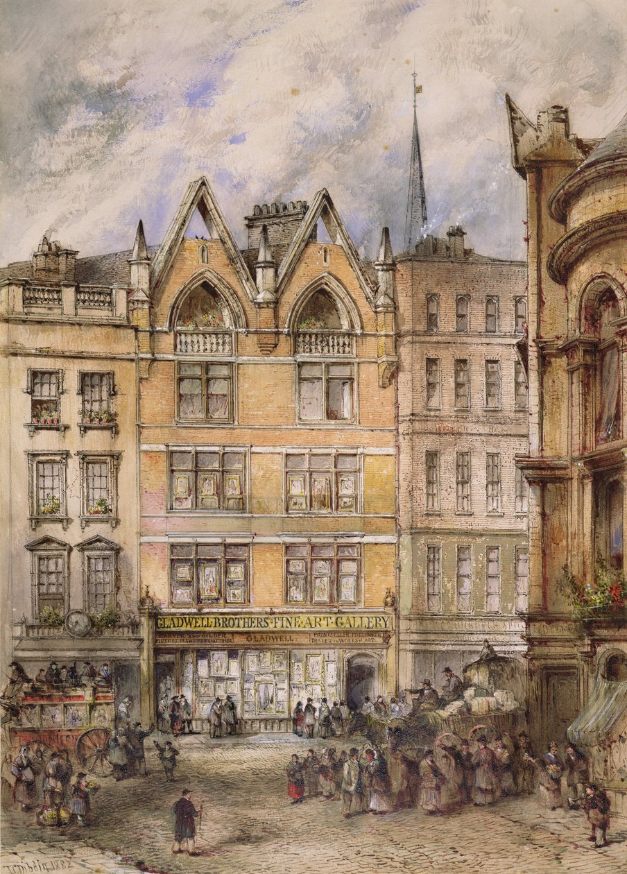 Kilátás a Gracechurch utcára, 1882 alkotó: Thomas Colman Dibdin