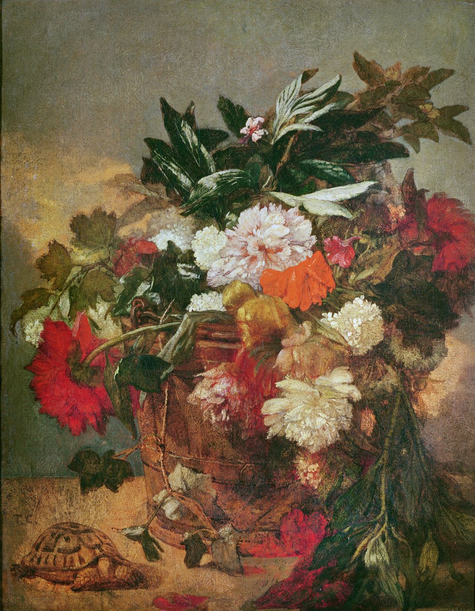 Egy csokor bazsarózsa alkotó: Thomas Couture