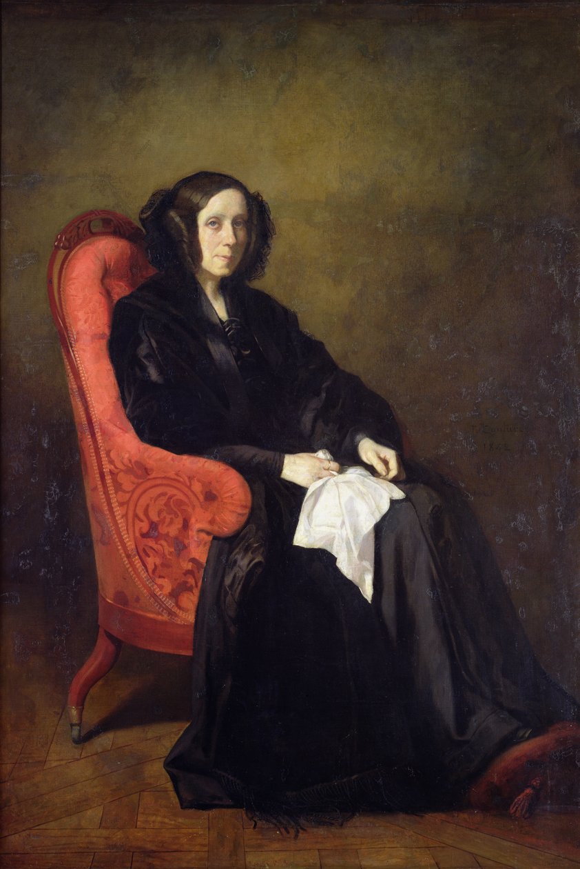 Madame Poullain-Dumesnil portréja, 1842 alkotó: Thomas Couture