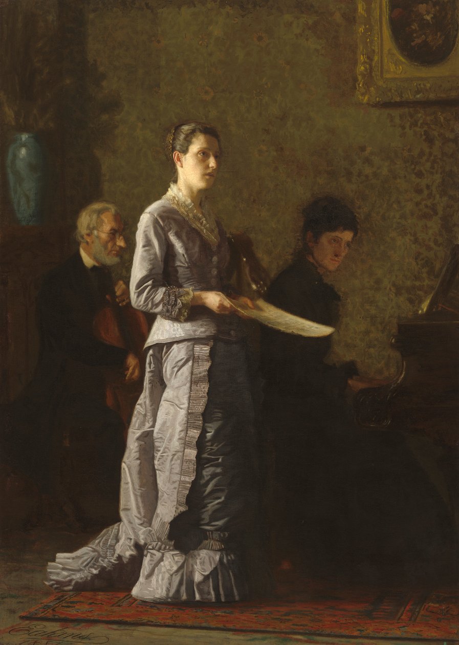 Szánalmas dalt énekelni, 1881 alkotó: Thomas Eakins