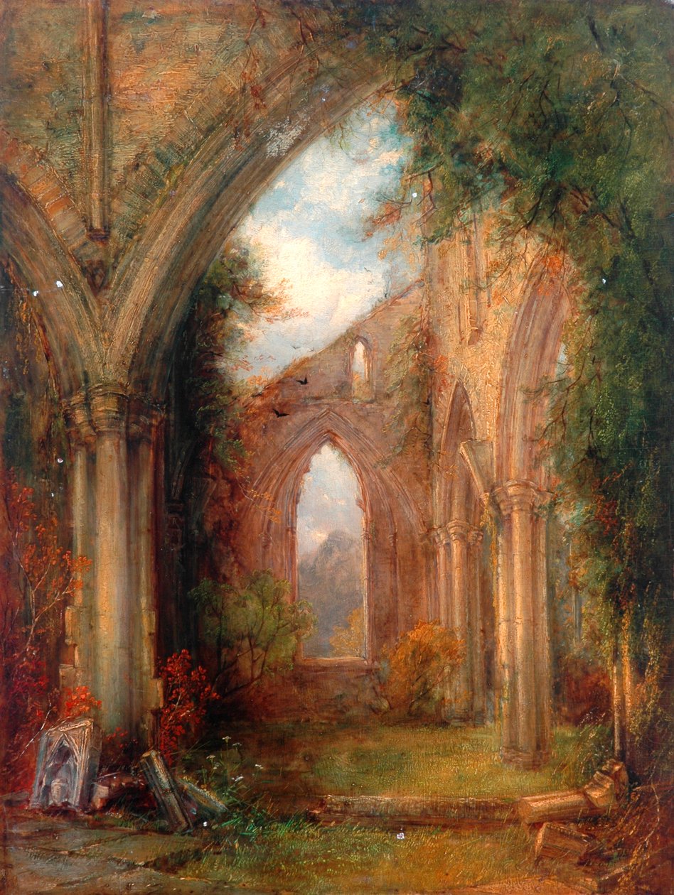 A Tinterni apátság romjainak része alkotó: Thomas Creswick