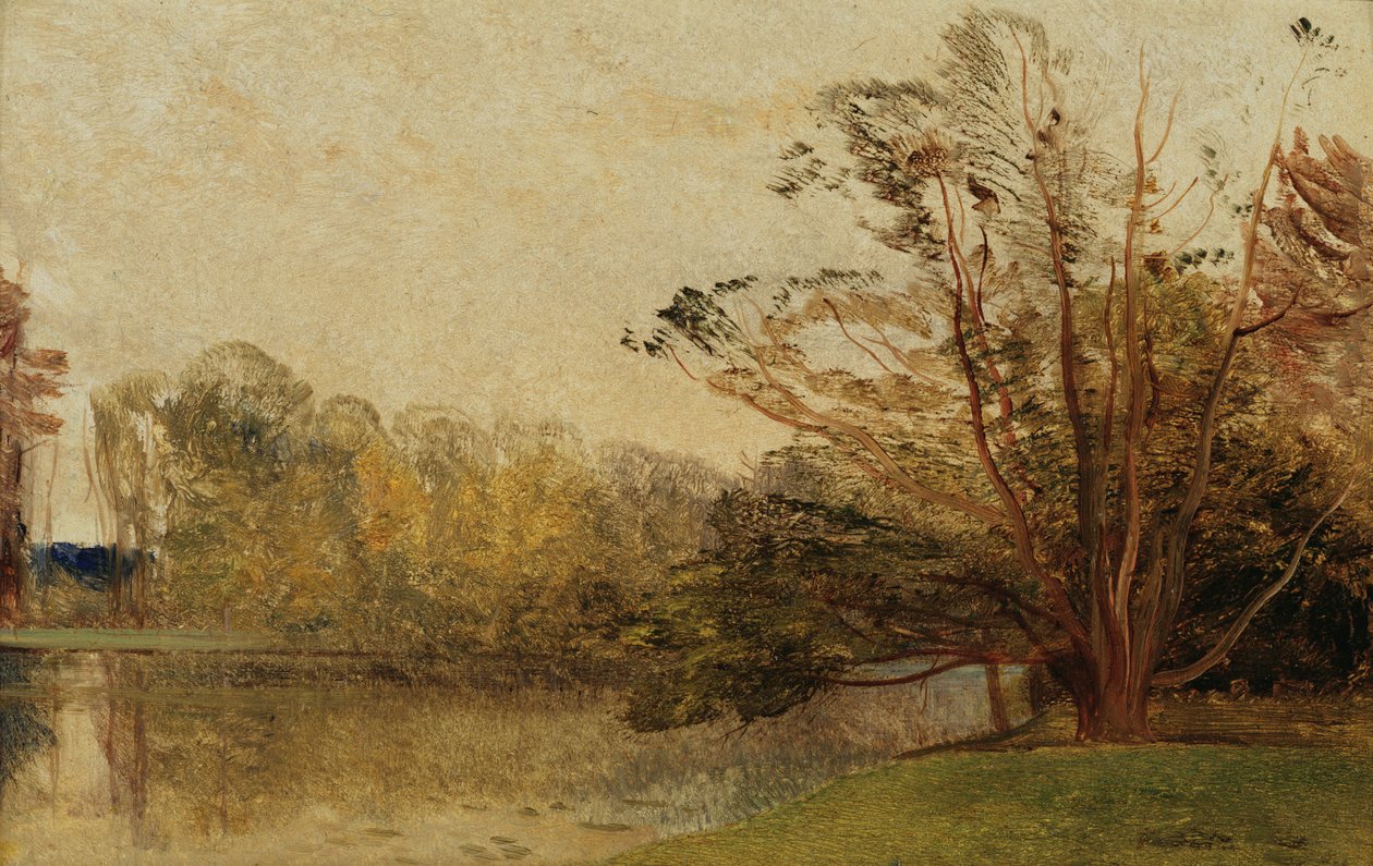 Kilátás a Surrey állambeli Painshill Parkban alkotó: Thomas Creswick