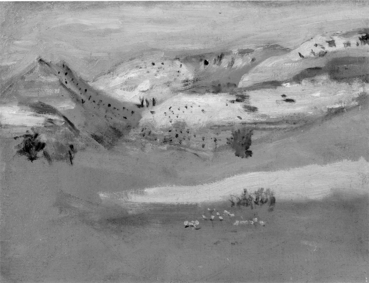 Thomas Eakins tanulmánya a Cowboys in the Badlands -ről alkotó: Thomas Eakins