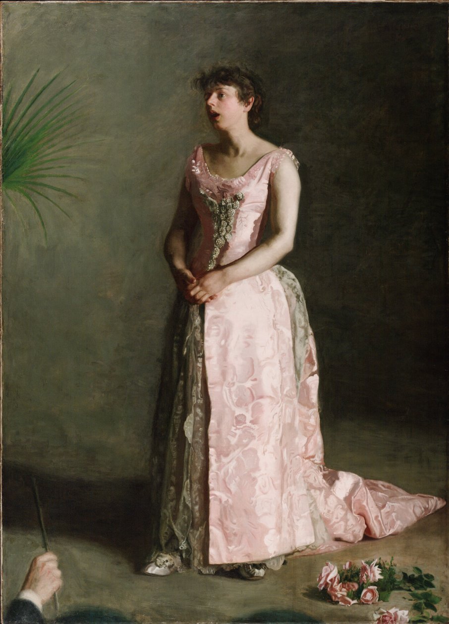 A koncert énekesnője alkotó: Thomas Eakins