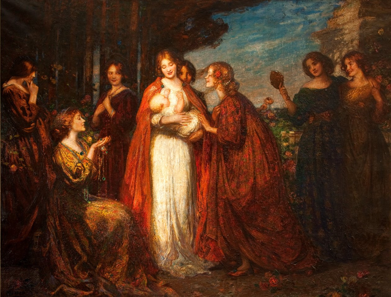 A szerelem kertje alkotó: Thomas Edwin Mostyn