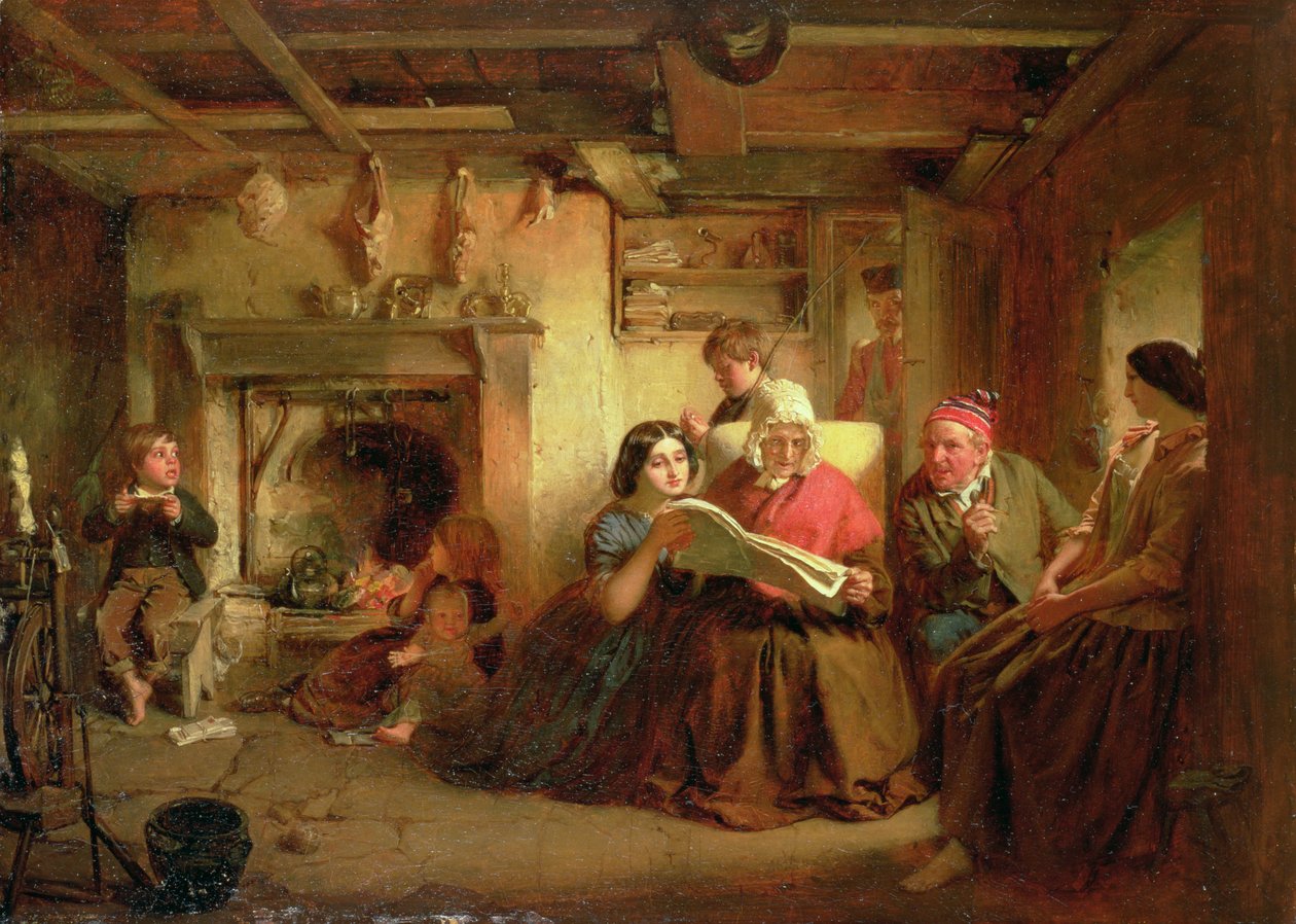 A katona visszatérése (olaj előkészített táblán) alkotó: Thomas Faed