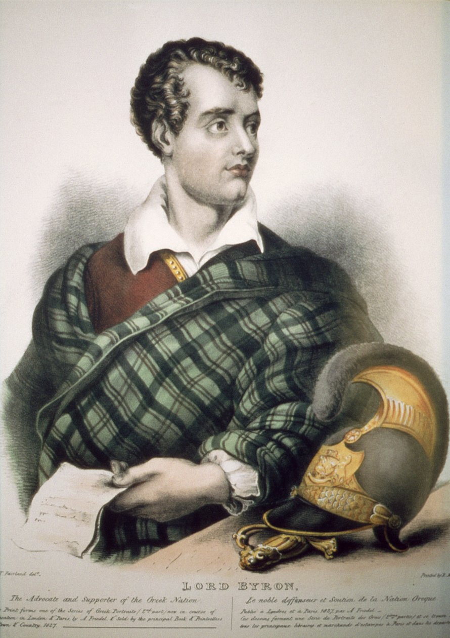 Lord Byron (1788-1824) 1827 alkotó: Thomas Fairland