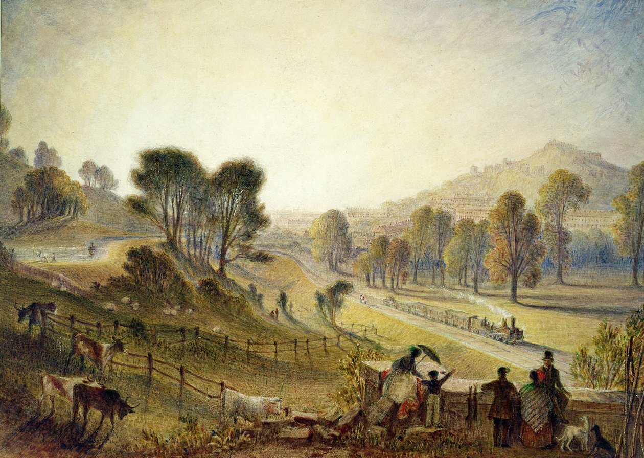 Bath Bathamptonból, 1840-45 alkotó: Thomas Francis Dicksee
