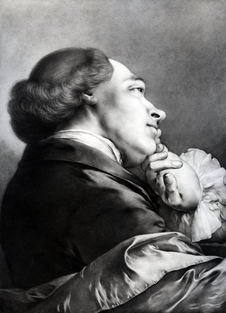 Férfi profilban, 1760 (metszet) alkotó: Thomas Frye