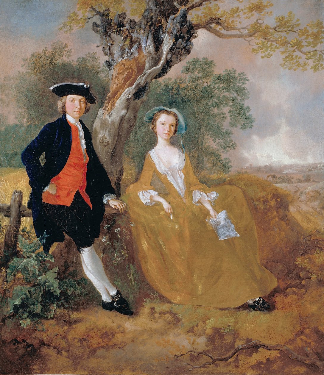 Egy pár a tájban alkotó: Thomas Gainsborough