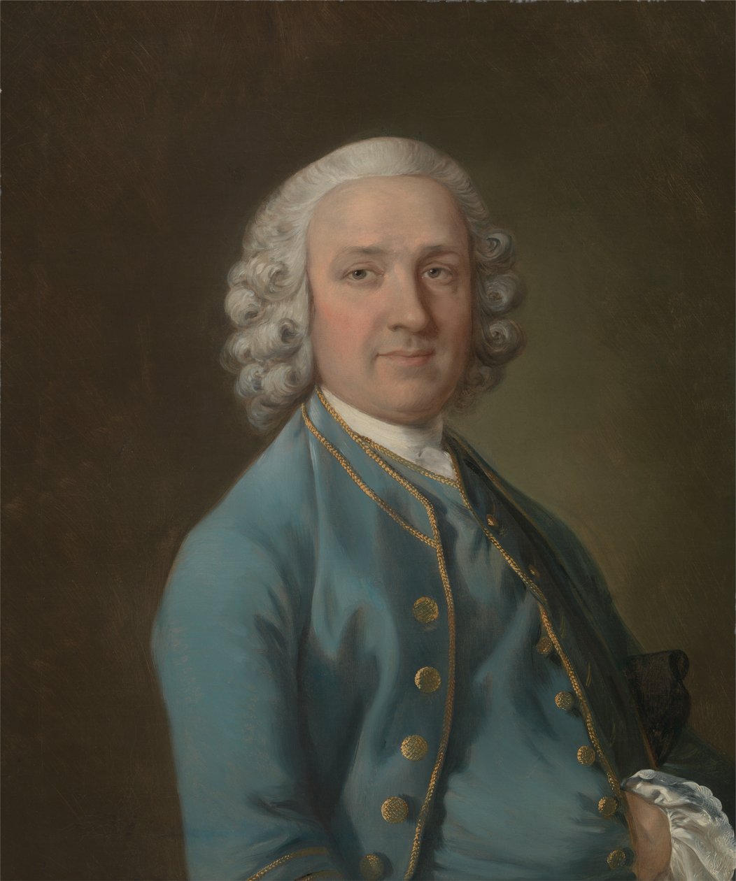 Egy férfi, akit Mr. Woodnak hívnak, a táncos mester alkotó: Thomas Gainsborough
