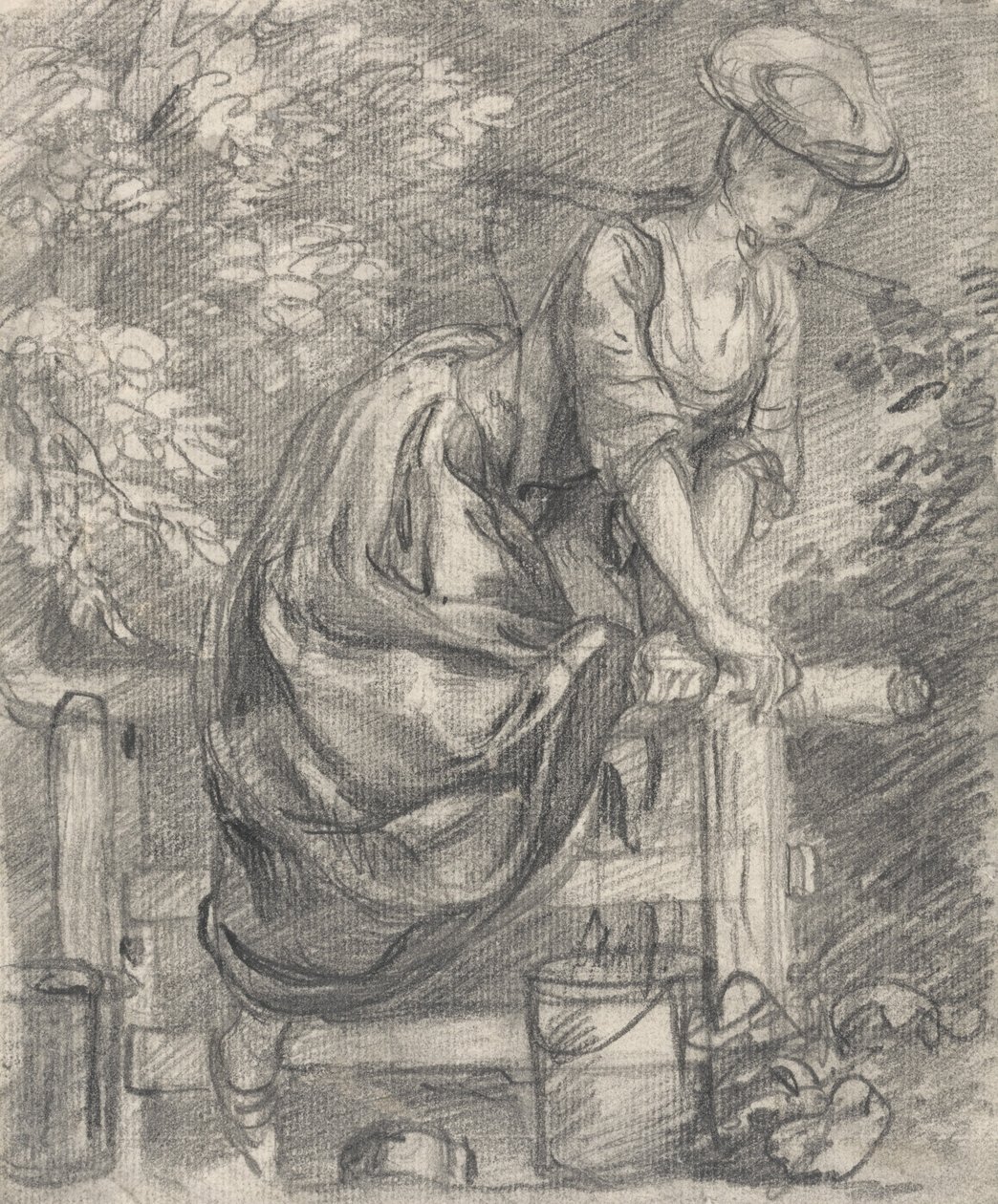 Egy tejeslány mászik egy szálra alkotó: Thomas Gainsborough