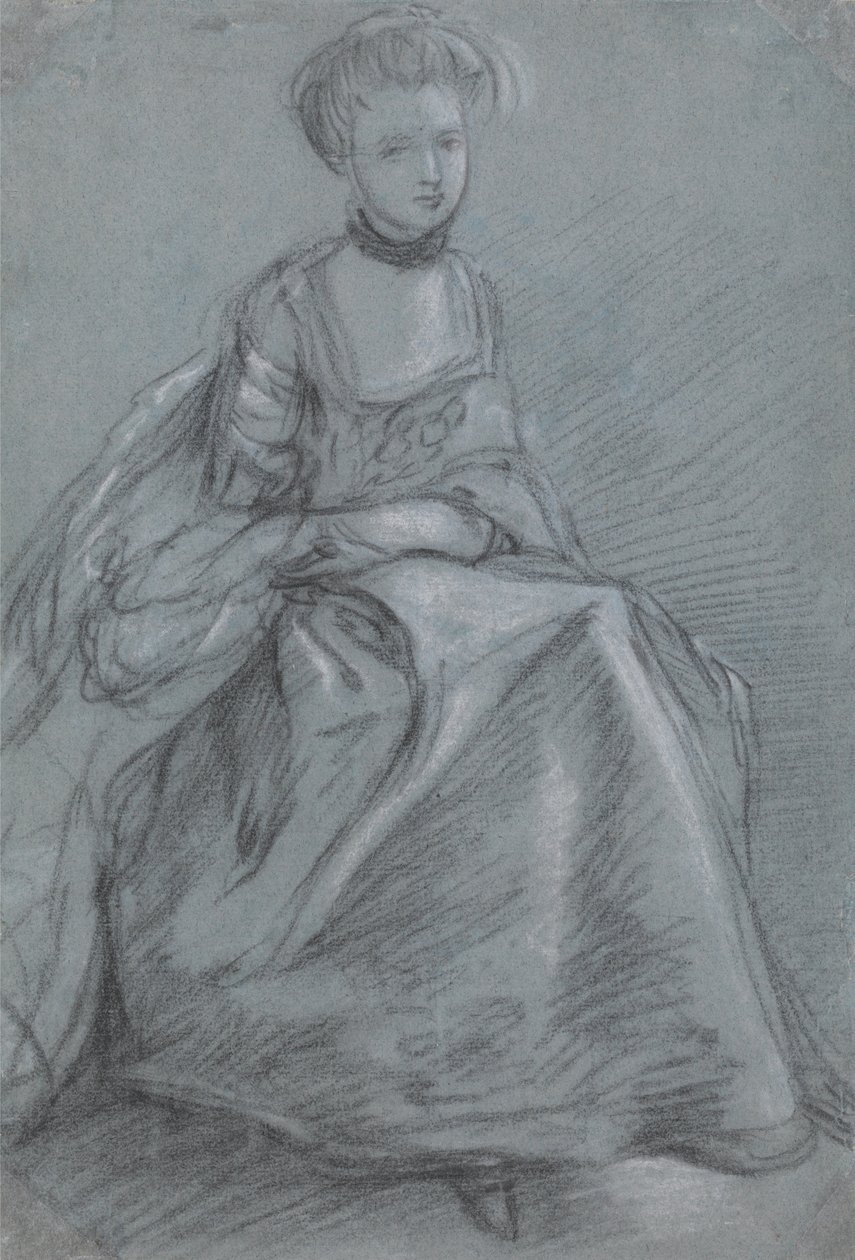 Egy ülő nő alkotó: Thomas Gainsborough