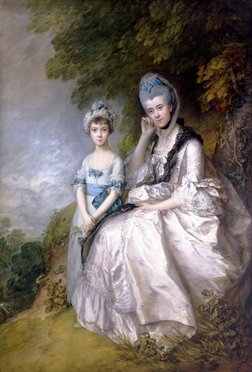 Hester, Sussex grófnője és lánya, Lady Barbara Yelverton alkotó: Thomas Gainsborough