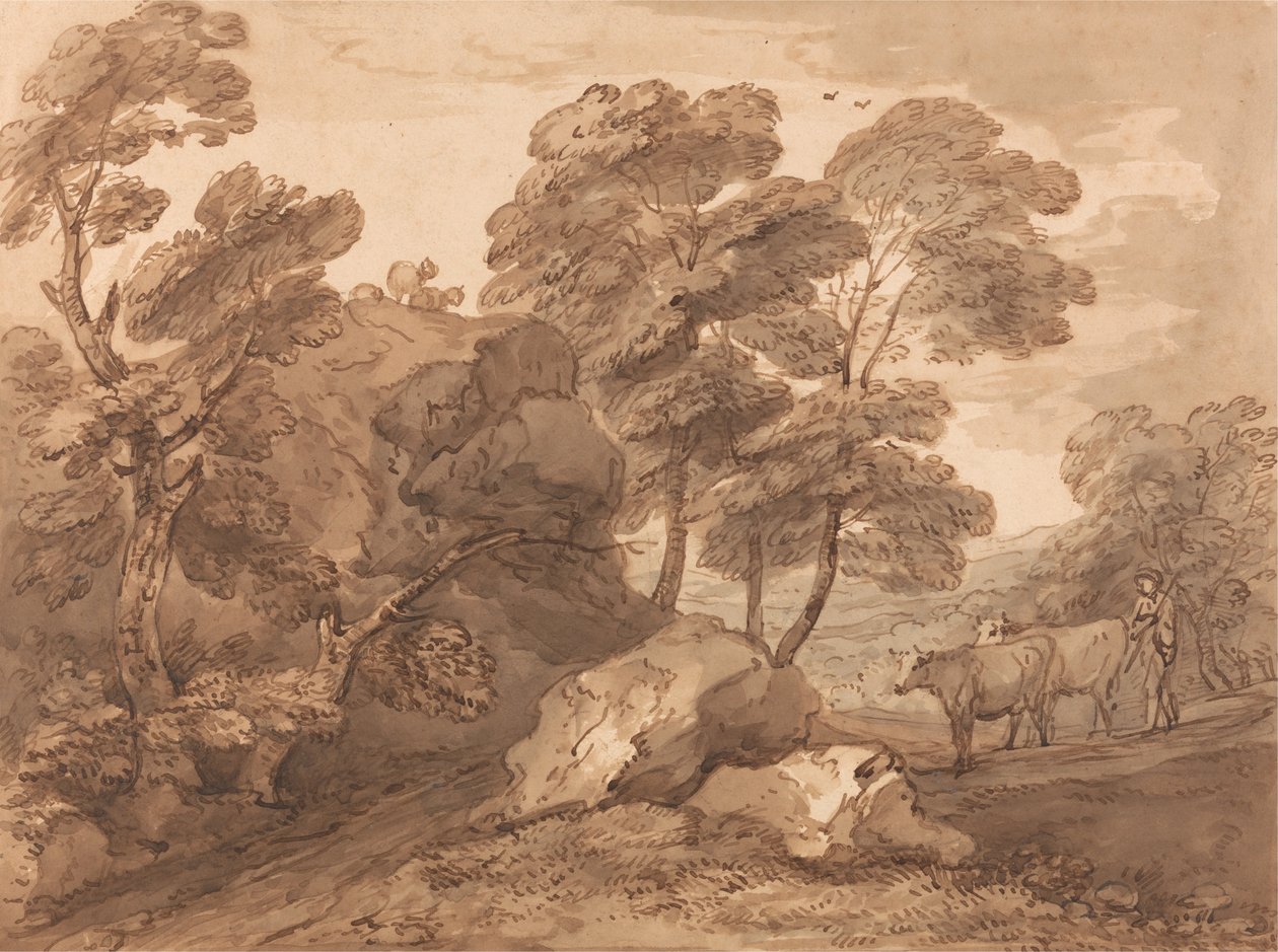Táj tehenekkel alkotó: Thomas Gainsborough