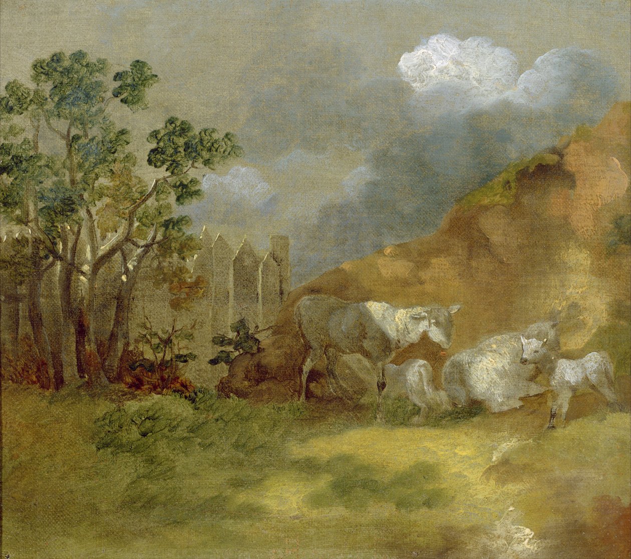 Táj juhokkal, 1744 körül alkotó: Thomas Gainsborough