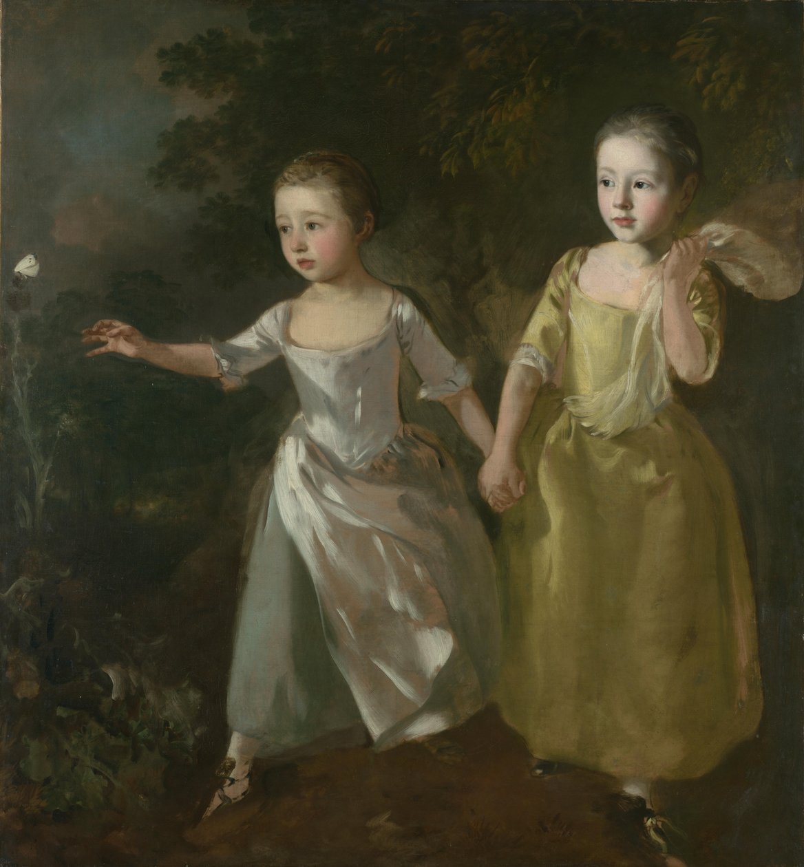 A festő lányai pillangóvadászaton alkotó: Thomas Gainsborough