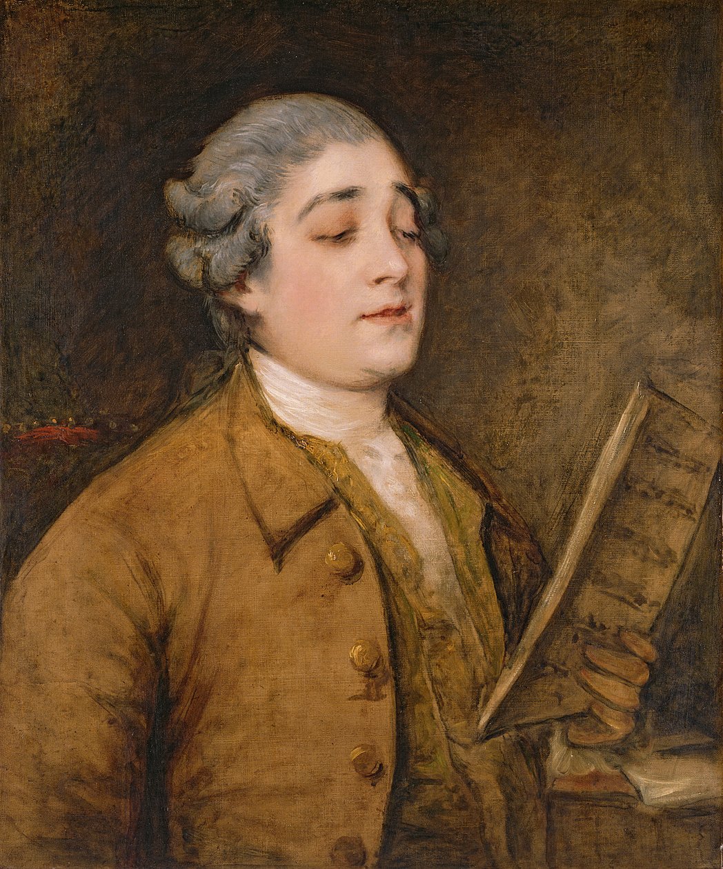 Giusto Ferdinando Tenducci (kb. 1734-90) kasztrált énekes és zeneszerző portréja, 1773-75 alkotó: Thomas Gainsborough