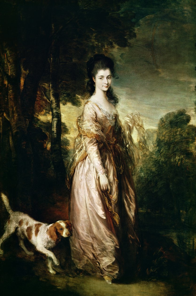 Mrs. Lowndes-Stone (1758-1837) portréja 1775 körül alkotó: Thomas Gainsborough