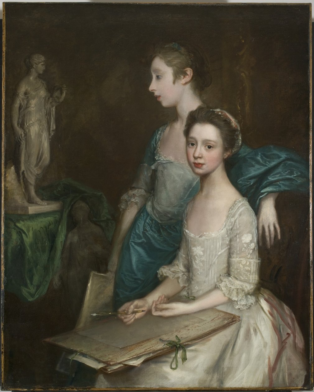A művészleányok portréja, 1763-64 körül alkotó: Thomas Gainsborough