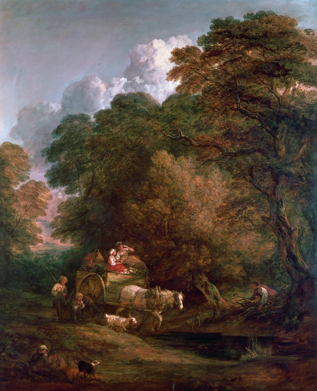 A piaci szekér, 1786 alkotó: Thomas Gainsborough