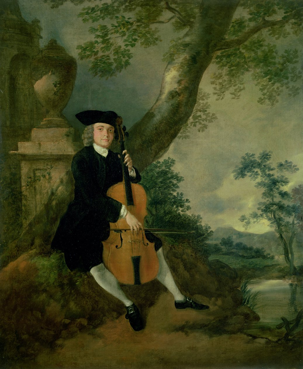 John Chafy tiszteletes csellózik alkotó: Thomas Gainsborough