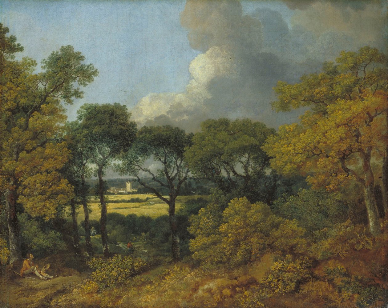 Erdős táj parasztpihenővel alkotó: Thomas Gainsborough