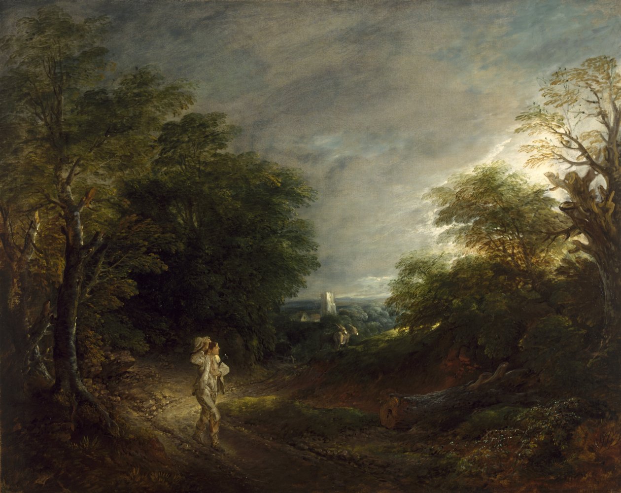 Erdős táj favágóval, 1762-63 körül alkotó: Thomas Gainsborough