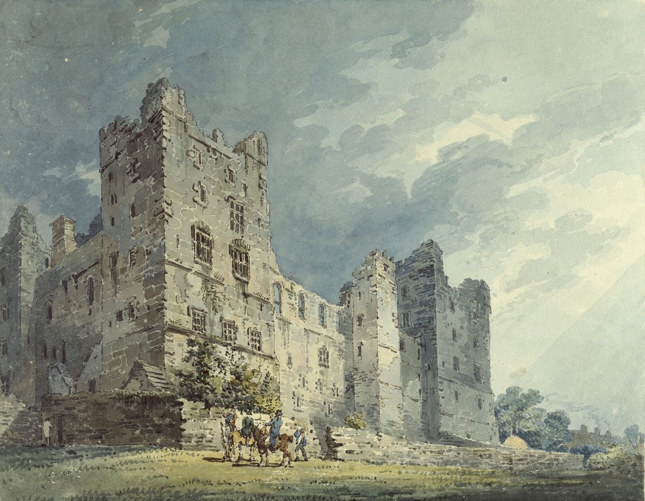 Bolton kastély, Yorkshire (akvarell grafit jelzésekkel) alkotó: Thomas Girtin