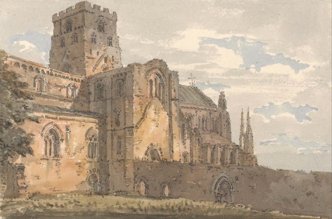 Carlisle katedrális, Cumberland, délnyugat felől alkotó: Thomas Girtin