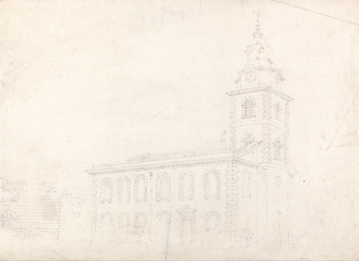 Christ Church, Blackfriars, London alkotó: Thomas Girtin