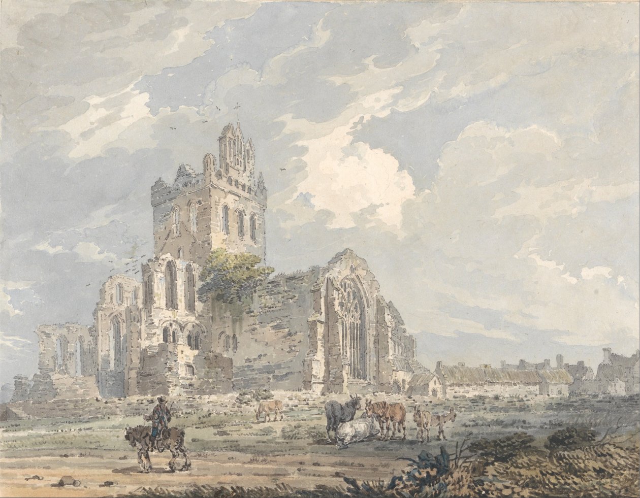 Jedburgh -i apátság, Roxburghshire alkotó: Thomas Girtin
