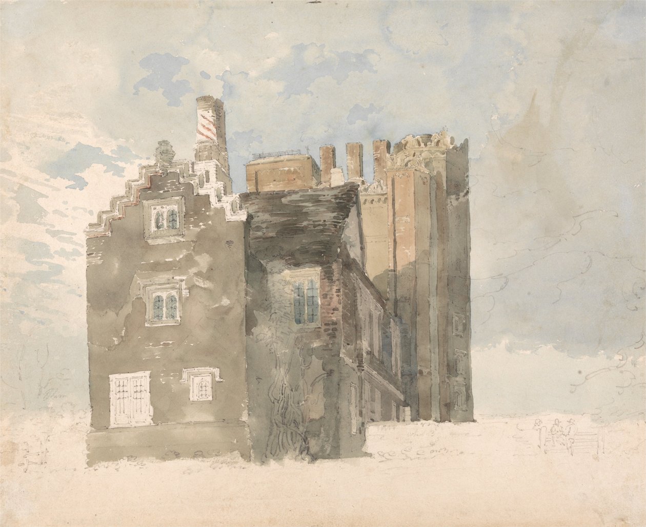 Layer Marney Hall, Essex alkotó: Thomas Girtin
