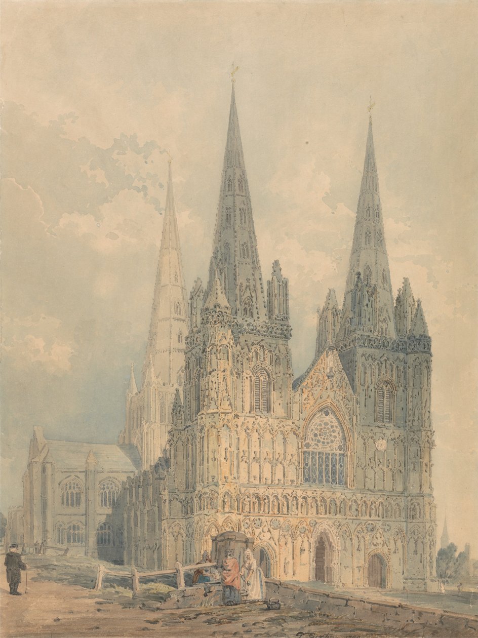 Lichfield katedrális, Staffordshire alkotó: Thomas Girtin