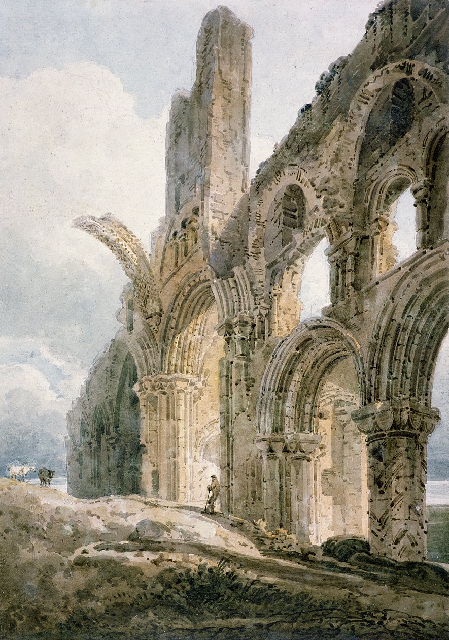 Lindisfarne apátság, 1797 körül alkotó: Thomas Girtin