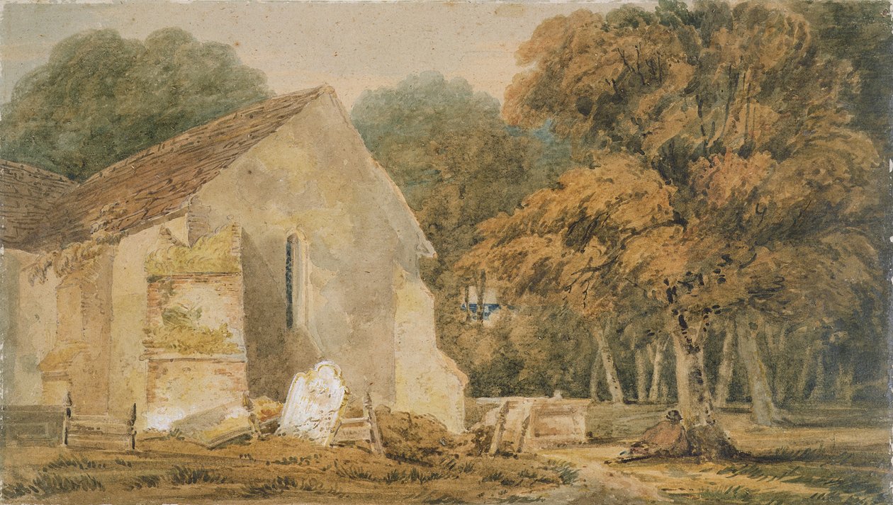 No.0735 Egy vidéki templomkert, 1797-98 körül alkotó: Thomas Girtin