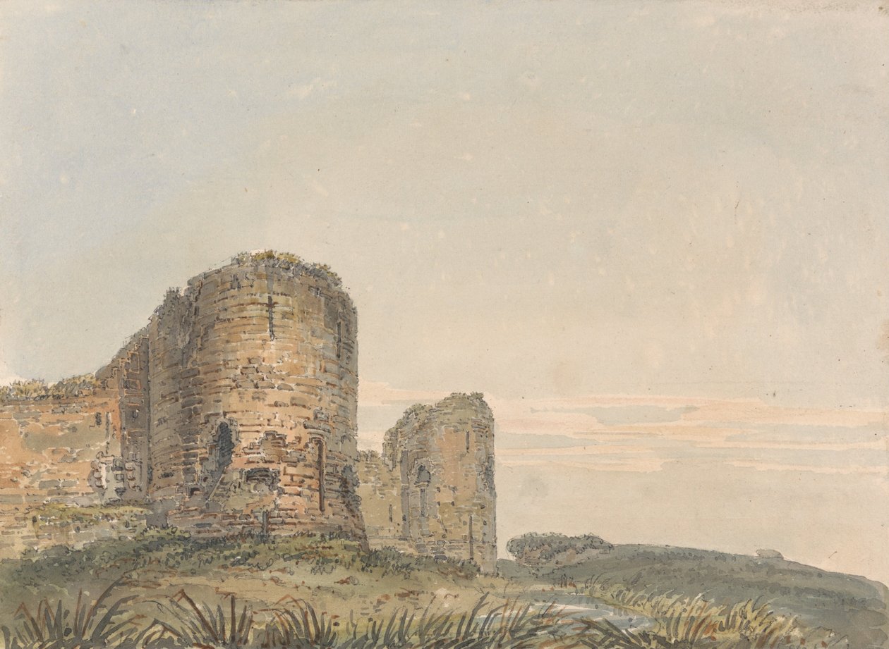 Pevensey kastély, Sussex alkotó: Thomas Girtin
