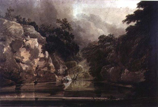 Plumpton Rocks, Knaresborough közelében alkotó: Thomas Girtin